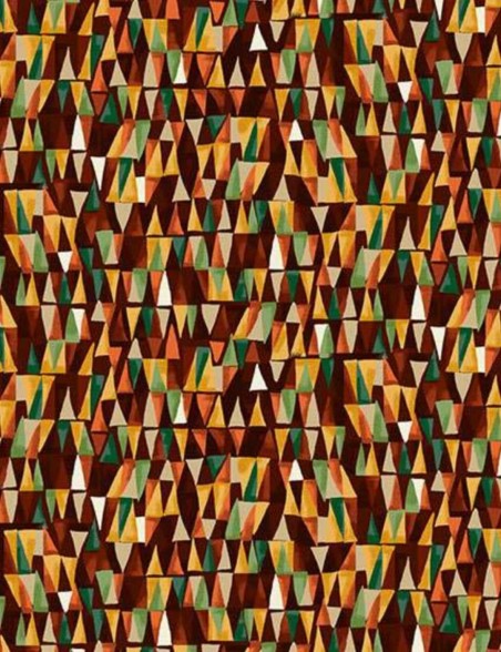 Fat quarter tissu coton patchwork Golden Géométrique – Makower UK