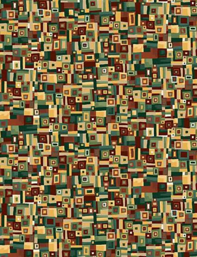 Golden Mosaic Cotton Patchwork Fat Quarter – Makower UK