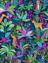 Tissu coton patchwork Tropica Wildlife – Makower UK 146-B