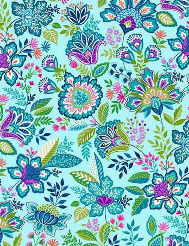 Tropica Botanical Cotton Patchwork Fabric – Makower UK