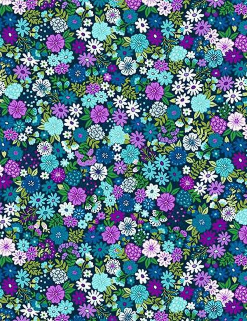 Tissu coton patchwork Tropica Mini Floral – Makower UK