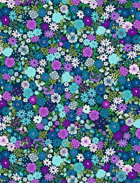 Tissu coton patchwork Tropica Mini Floral – Makower UK