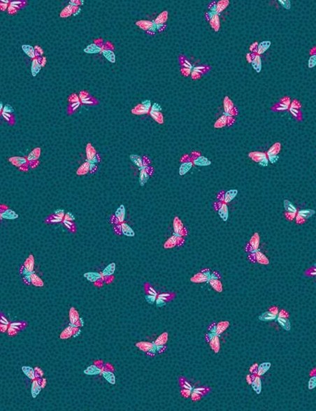 Tissu coton patchwork Tropica Butterflies – Makower UK