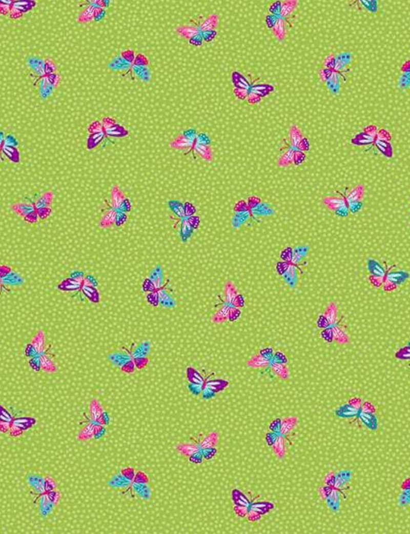 Tropica Butterflies Cotton Patchwork Fabric – Makower UK