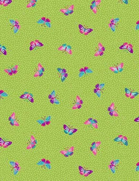 Tropica Butterflies Cotton Patchwork Fabric – Makower UK
