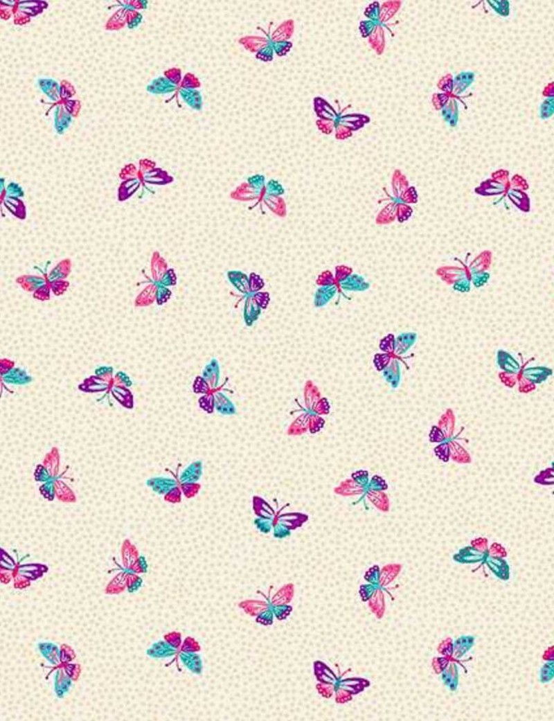 Tropica Butterflies Cotton Patchwork Fabric – Makower UK