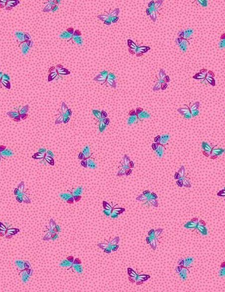 Fat quarter tissu coton patchwork Tropica Papillons – Makower UK