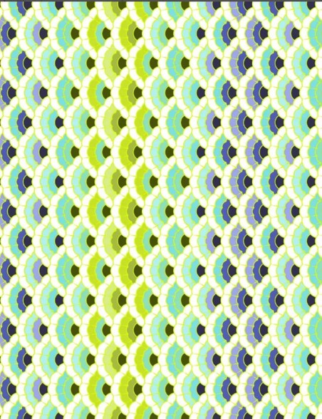 Scale Mail PWTP269 Patchwork Fabric – Floral Reef Tula Pink