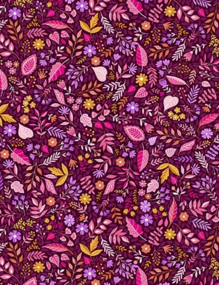 Fat quarter tissu coton patchwork Tropica Feuillage – Makower UK