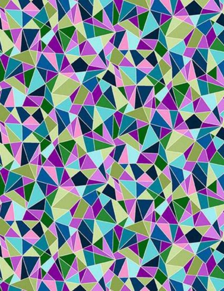 Fat quarter tissu coton patchwork Tropica Mosaic – Makower UK