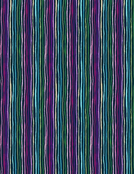 Fat quarter tissu coton patchwork Tropica Stripes – Makower UK