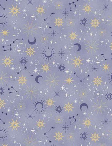 Fat Quarter tissu coton Astres et Constellations Charmed – Makower UK