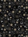 Fat Quarter tissu coton Astres et Constellations Charmed – Makower UK