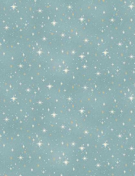 Fat Quarter tissu coton Étoiles scintillantes Charmed – Makower UK
