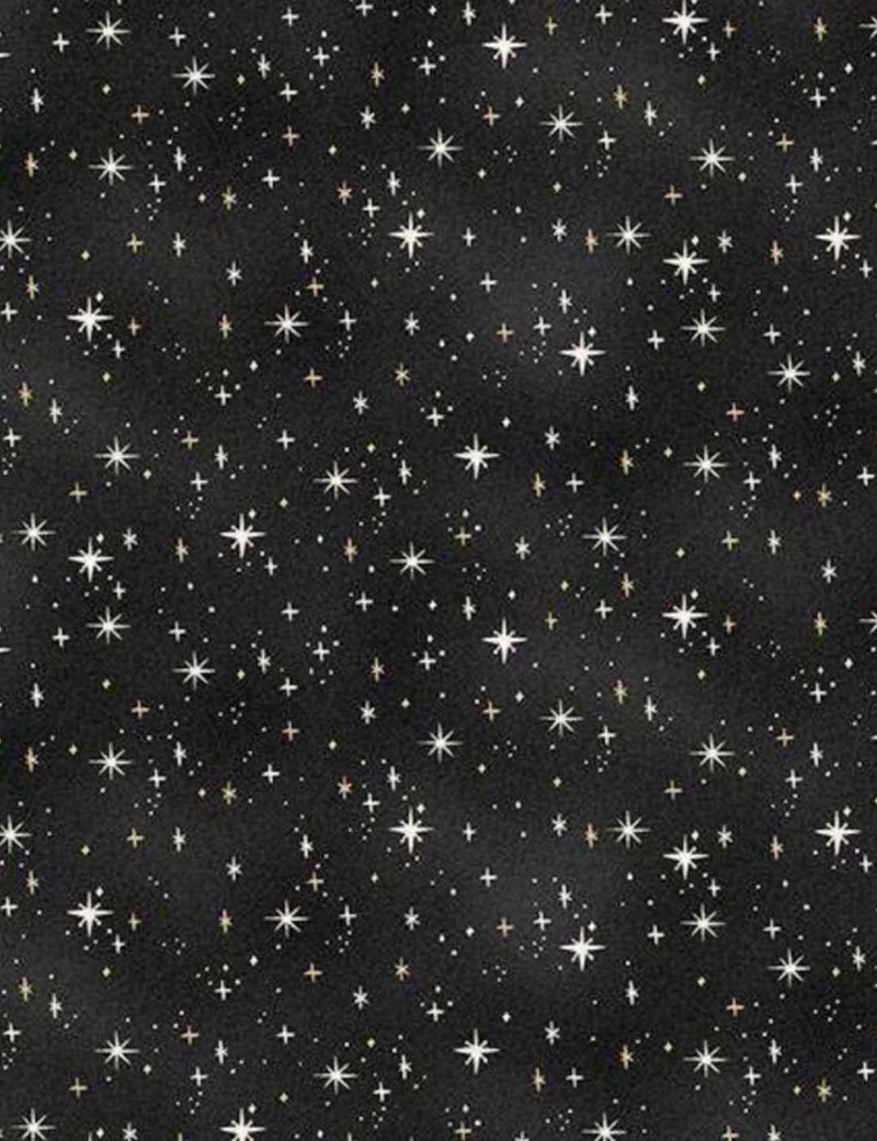 Fat Quarter tissu coton Étoiles scintillantes Charmed – Makower UK