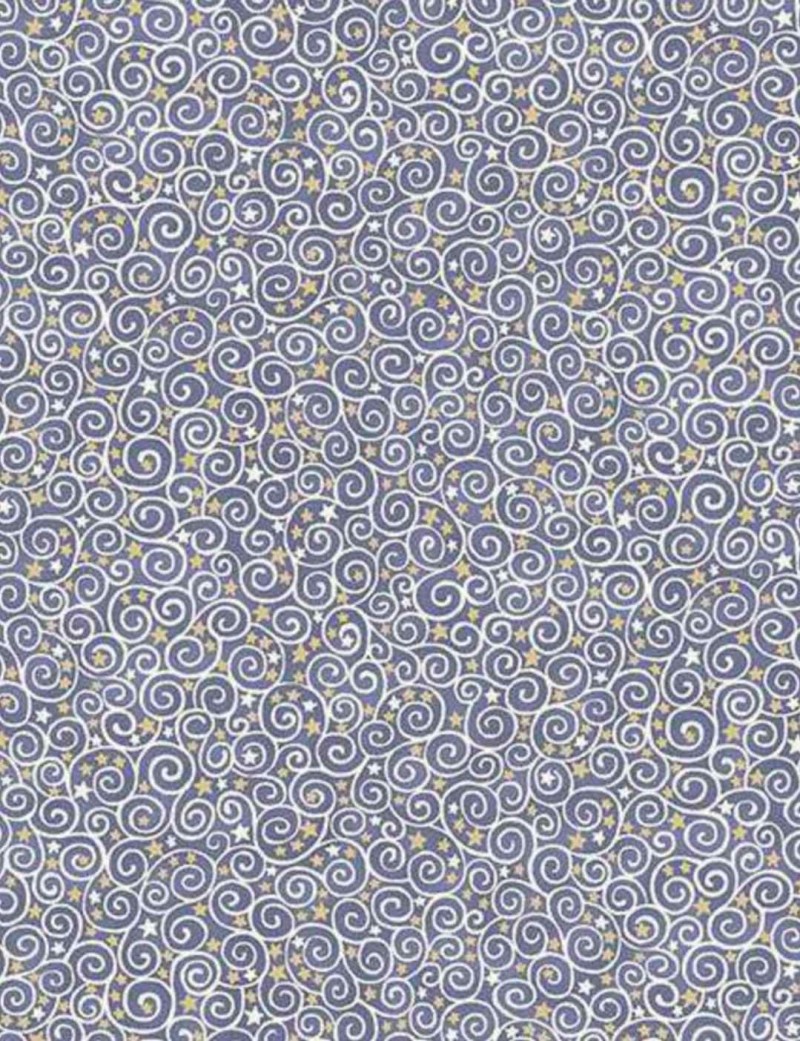 Tissu coton Volutes étoilées Charmed Makower UK au mètre