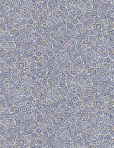 Tissu coton Volutes étoilées Charmed Makower UK au mètre
