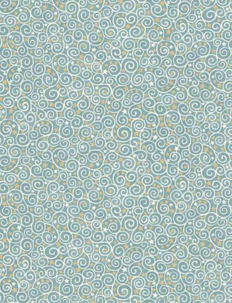 Tissu coton Volutes étoilées Charmed Makower UK au mètre