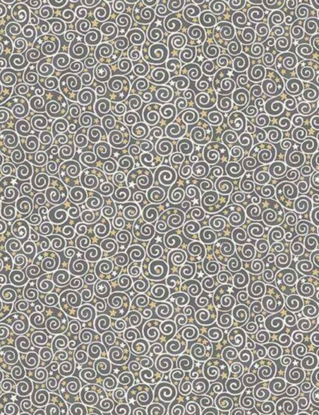 Fat Quarter tissu coton Volutes étoilées Charmed Makower UK