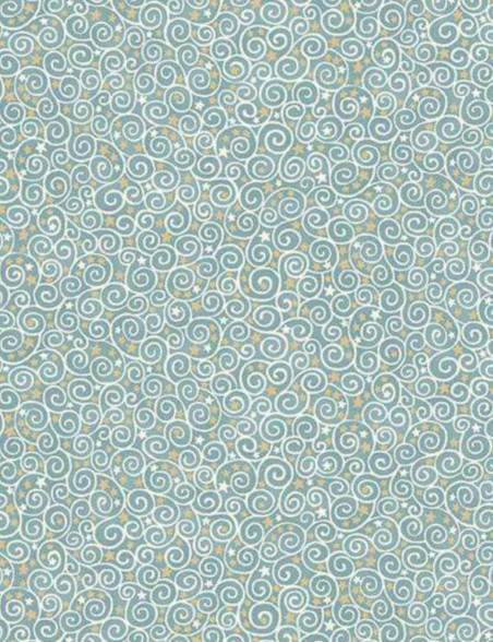 Fat Quarter tissu coton Volutes étoilées Charmed Makower UK