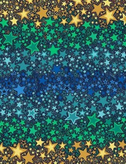 Fat quarter Ombre Star 247-B – Makower UK