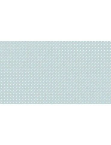 Tissu coton Spot On Bleu Pâle Bébé à motifs de Pois Blanc