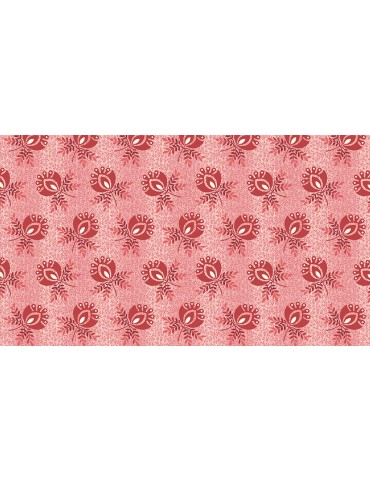 Tissu coton Sweet Sixteen à motifs de Fleurs Rouges