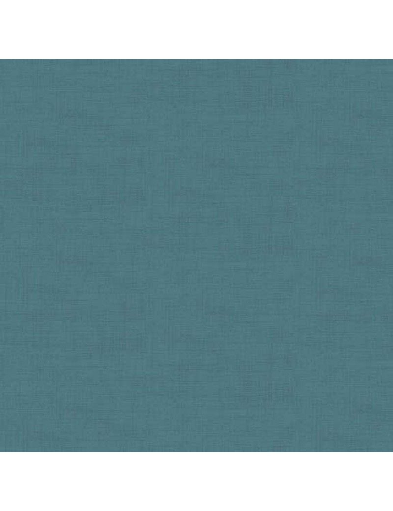 Tissu coton Linen Bleu Minéral