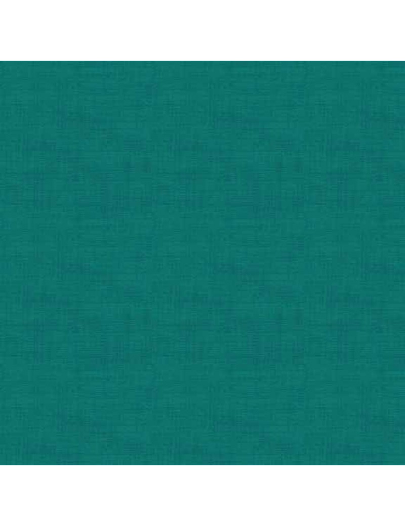 Tissu coton Linen Texture Vert Bleu Sarcelle