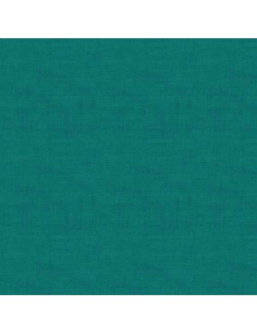 Tissu coton Linen Texture Vert Bleu Sarcelle