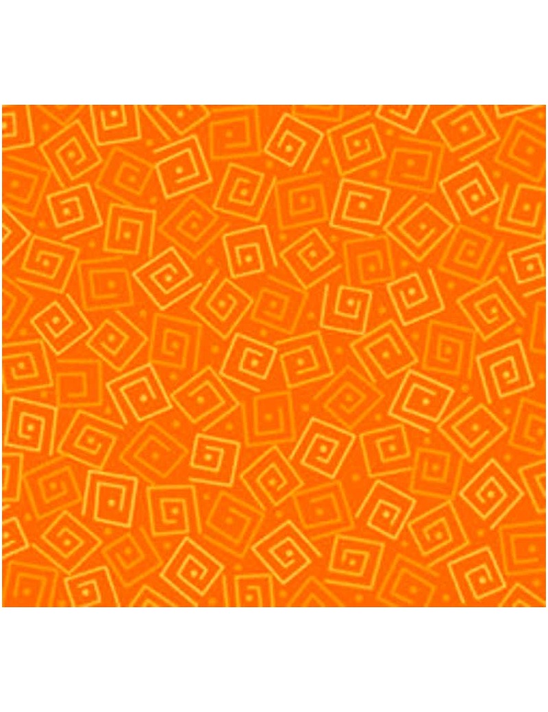 Tissu coton Harmony à motifs de Carrés en Spirales