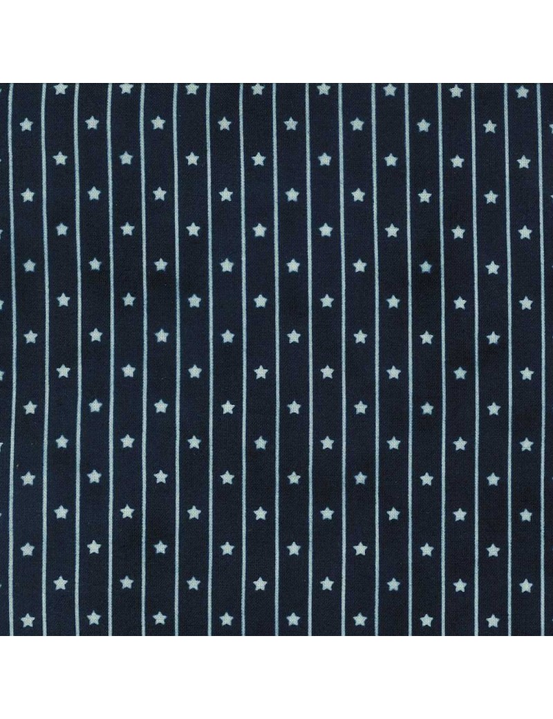 Tissu coton Primitive Gatherings à motifs de Rayures et d'Etoiles