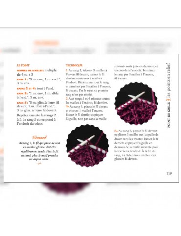 Livre L'essentiel des points de tricot