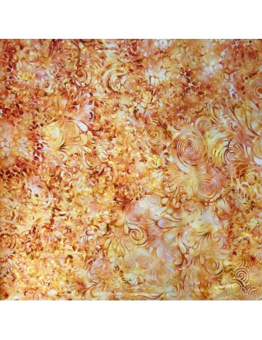 Tissu coton Effervescence à motifs de Feuilles
