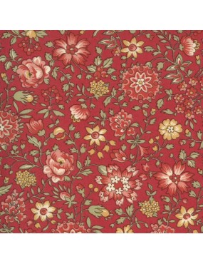 Tissu coton Jardin de fleurs à motifs de fleurs