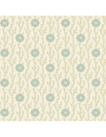 Tissu coton Seamstress à motifs de lin et dentelle