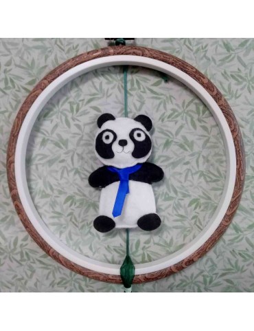 Kit Feutrine de laine Panda