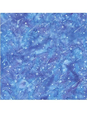 Tissu batik imprimé étoiles filantes 3369-604