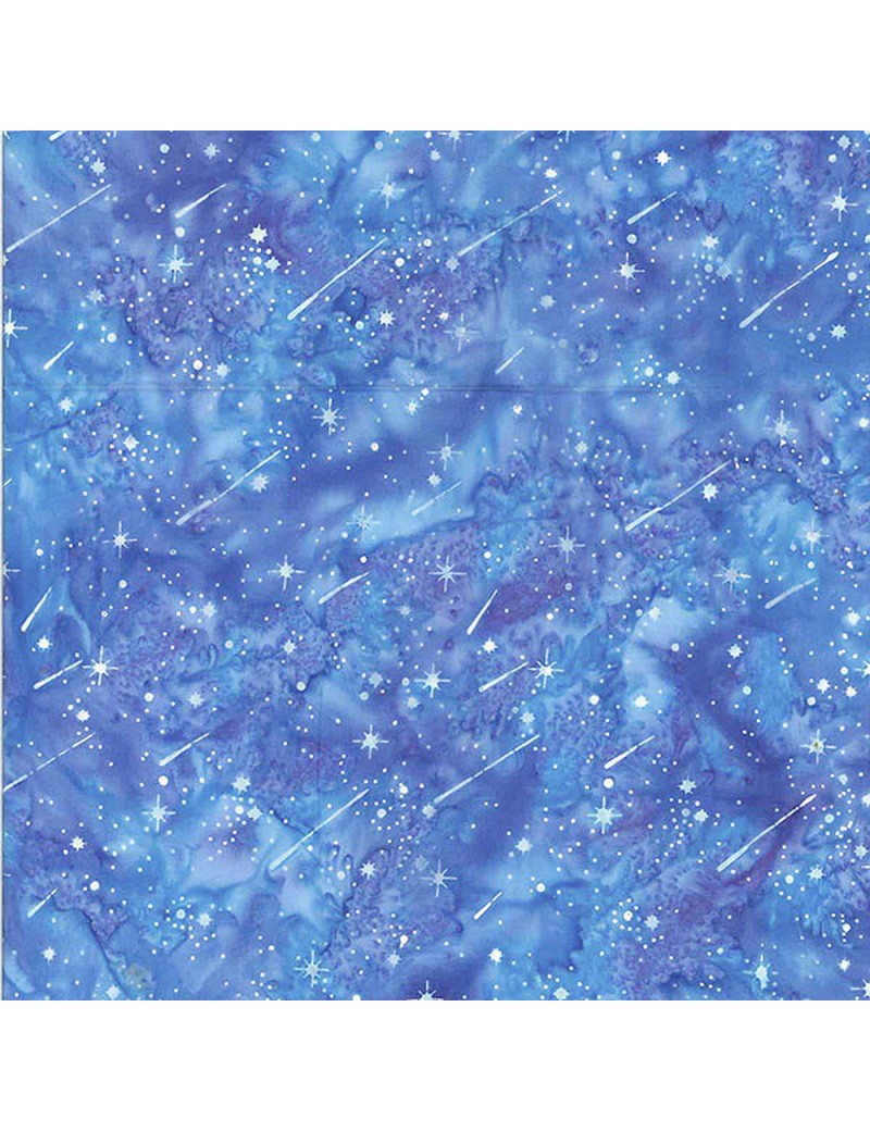 Tissu batik imprimé étoiles filantes 3369-604