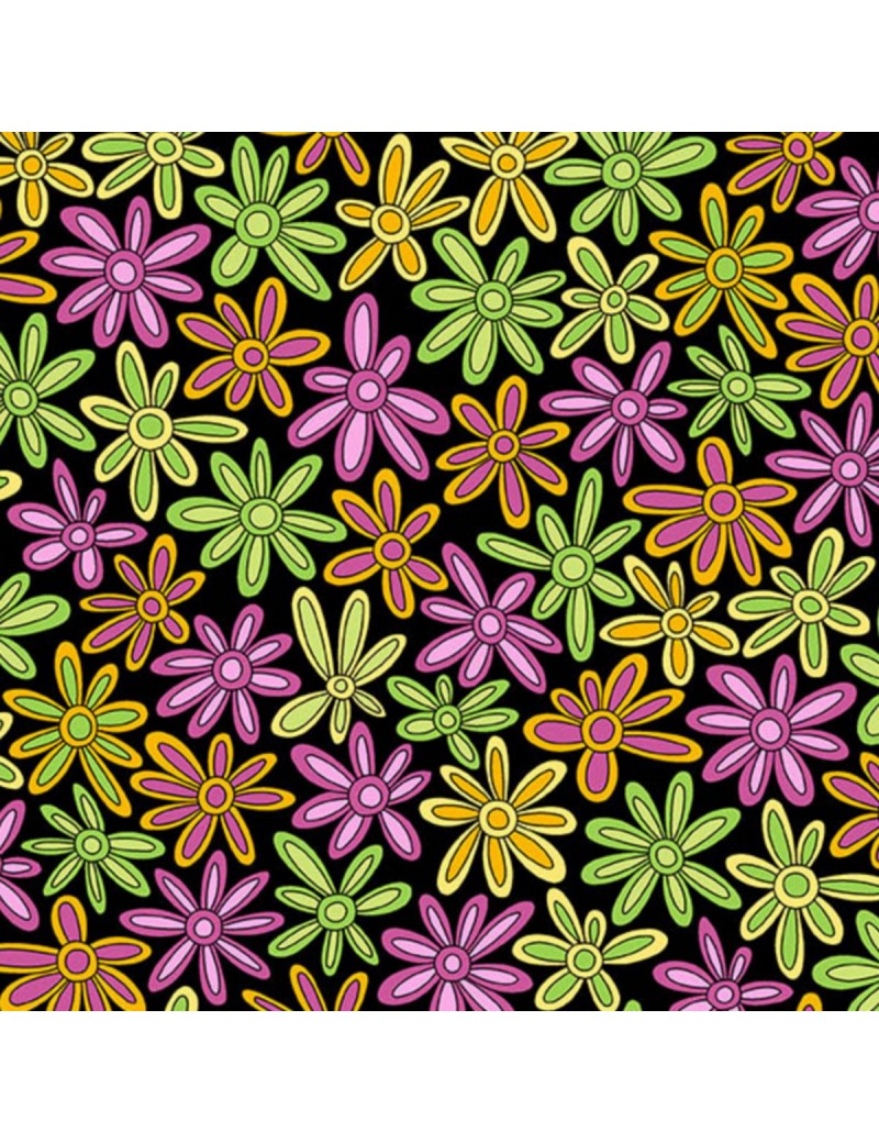 Tissu fleurs Hoot Hoot A-9762-E