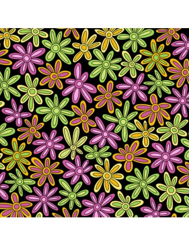 Tissu fleurs Hoot Hoot A-9762-E