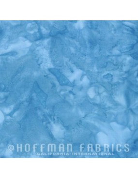 Tissu Batik marbré Bleu H2O