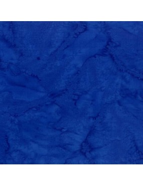 Tissu Batik marbré Bleu Cobalt