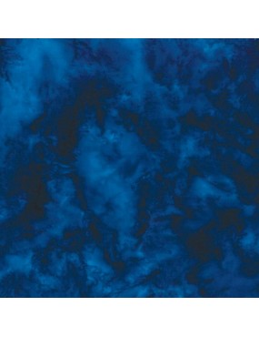 Tissu Batik marbré Bleu Tahiti