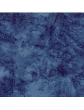 Tissu Batik marbré Bleu Delft