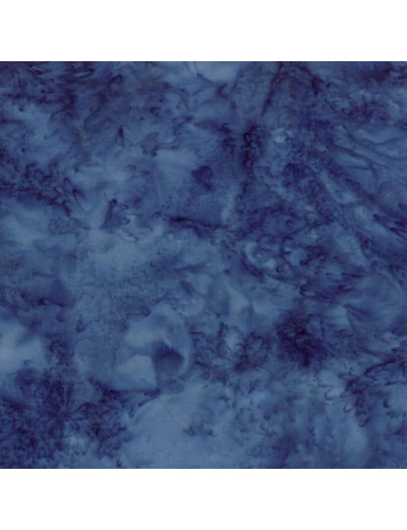 Fat quarter Batik marbré Bleu Delft