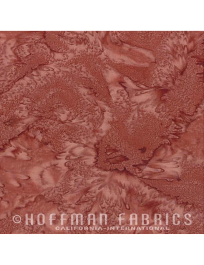 Fat Quarter Batik marbré Marron Henna