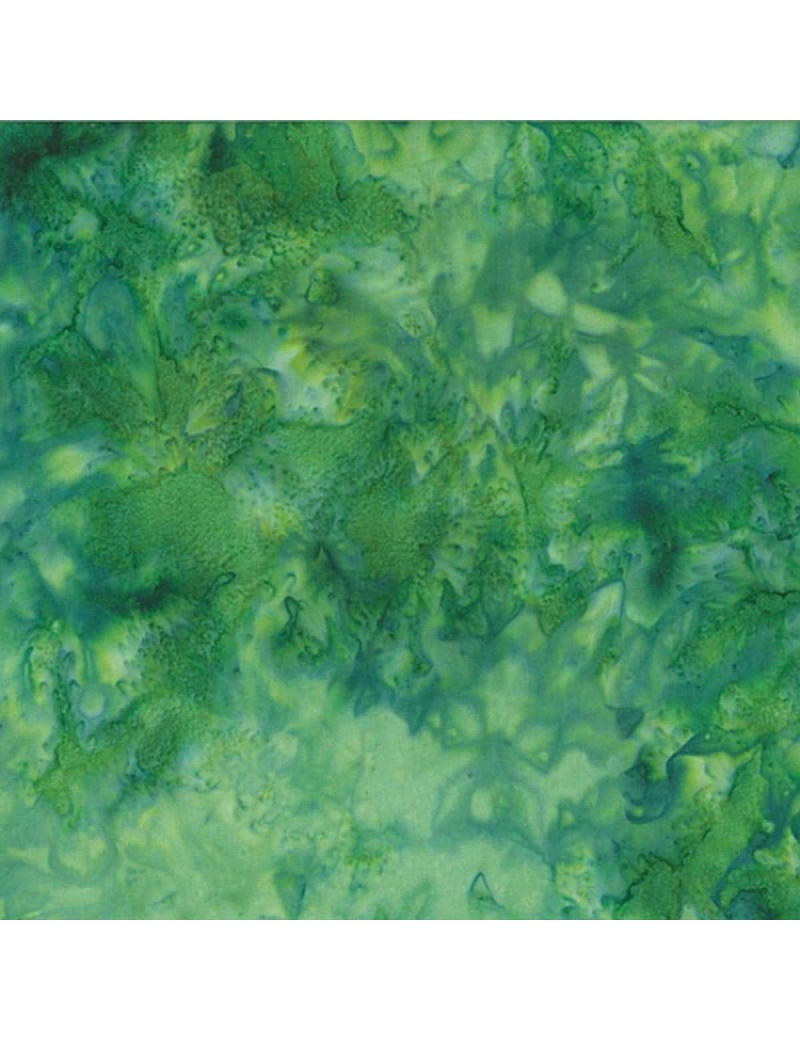 Fat quarter Batik marbré Vert Spinach