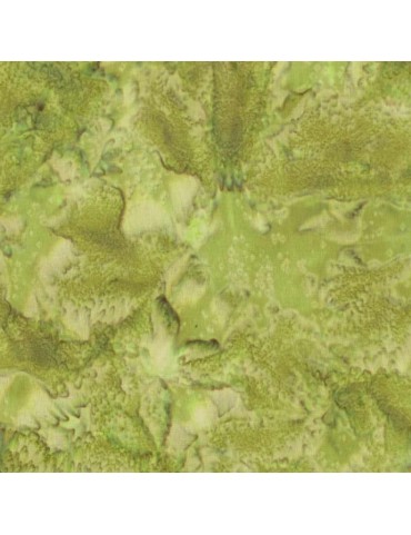 Fat quarter Batik marbré Vert Leaf