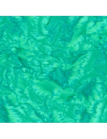 Fat quarter Batik marbré Vert Jade